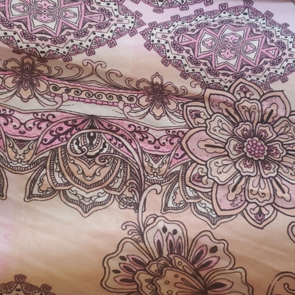 Apt. 9 Pink and Brown Paisley Pajama Dress - Picture 2 of 5